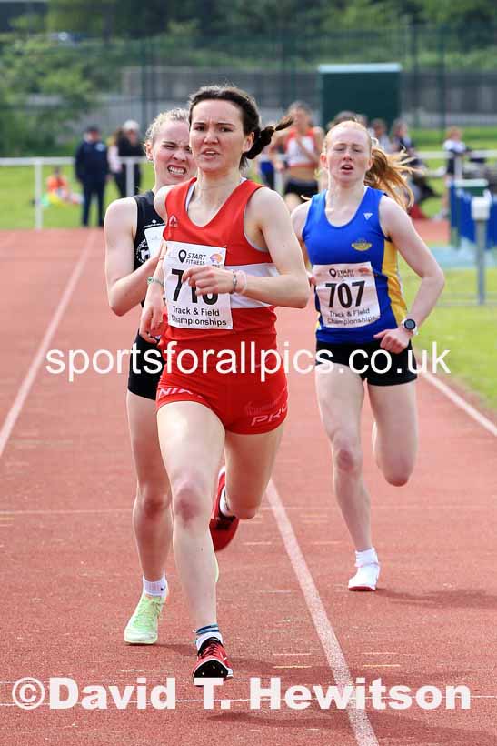 Womens Under-20s 1500 metres, 2023 North Eastern Track and Field Champs., Middlesbrough Sports Village, Middlesbrough. Photo: David T. Hewitson/Sports for All Pics